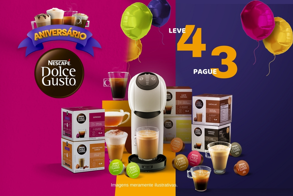 Dolce Gusto Leve 4 Pague 3 15/2